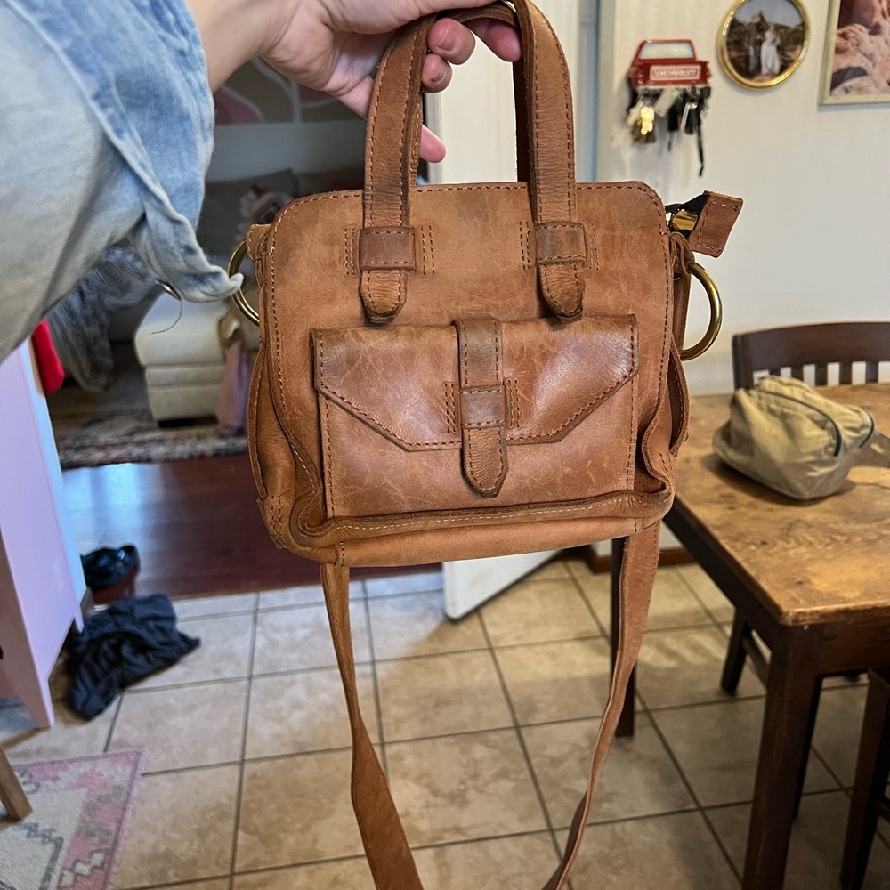 Leather crossbody